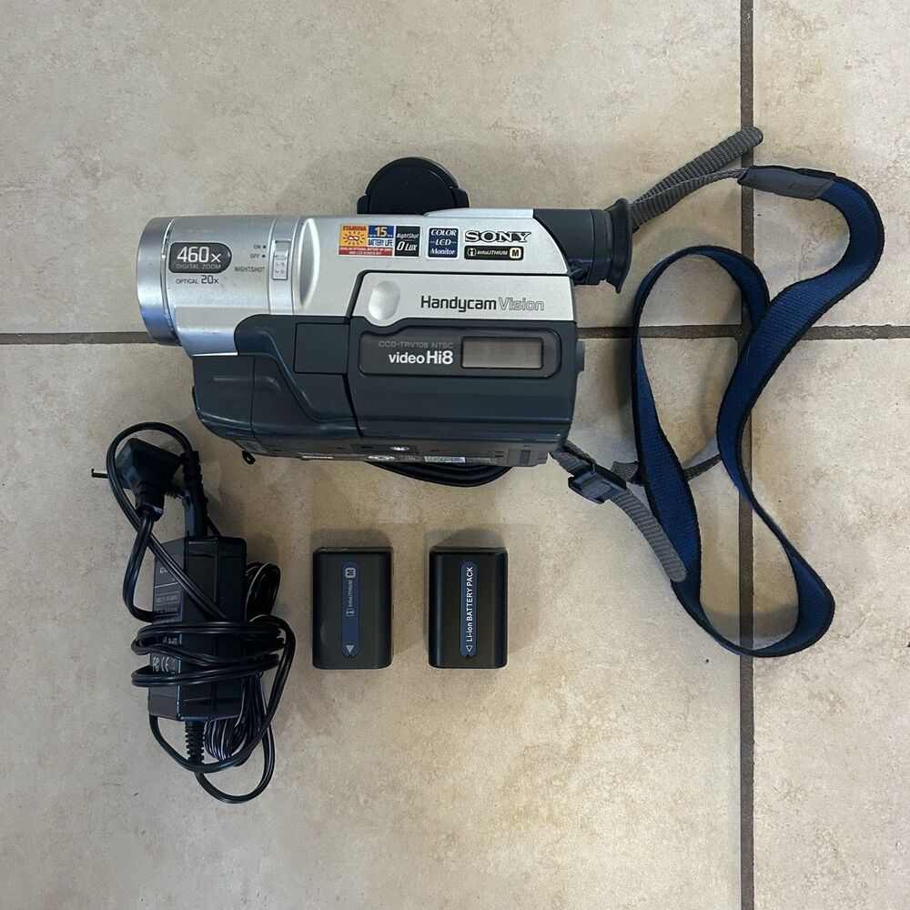 Sony Handycam Vision CCD-TRV108 Hi8 Camcorder Tested Working New Battery